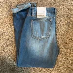 KanCan relaxed fit (boyfriend) distressed jean
